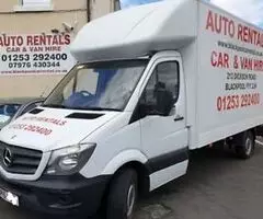 LUTON VAN HIRE BLACKPOOL,FYLDE,LYTHAM ST.ANNES,FLEETWOOD,POULTON LE FYLDE,WYRE